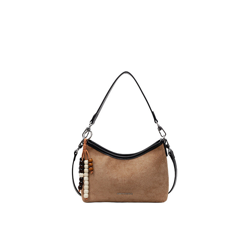 Korean Minimalist Crossbody Shoulder Bag for Women - PU Leather Versatile Everyday Handbag