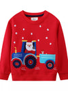 Sunny Days Santa Tractor Crewneck Sweatshirt — product view 2