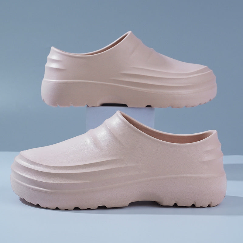 Non-Slip Waterproof Kitchen Work Slippers - EVA Lightweight Casual Slides for Men & Women