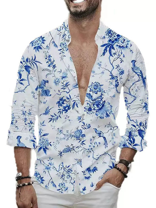 Another view: Capri Floral Stretch Shirt