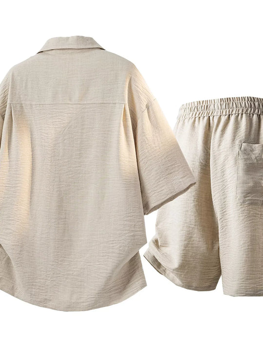 Another view: Dune Texture Shirt & Shorts Set
