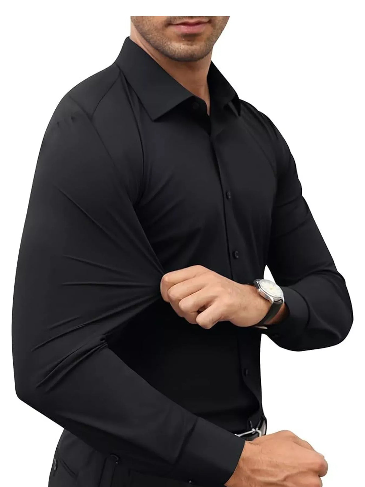 Men's Slim-Fit Stretch Long-Sleeve Shirt — photo 5