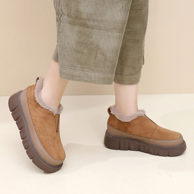 Women's Insulated Snow Boots – Soft Sole Slip-On Winter Boots | Black, Khaki, Brown
