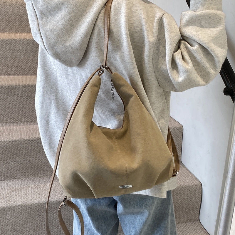 Women's PU Leather Tote Bag – Minimalist Commuter Shoulder Bag