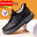 Men's Fleece-Lined Winter Sneakers - Warm Soft Sole Casual Shoes