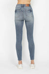 Judy Blue Fallon Tummy-Control Contrast Wash Skinny Jeans — product view 2