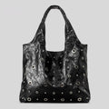 Women's High-Capacity Studded Tote Bag – Cutout Design | Sarah Express