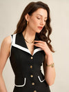 Sabine Sleeveless Button-Front Dress — product view 3