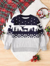 Bluebird Lane Christmas Reindeer Pattern Knit Sweater — product view 1