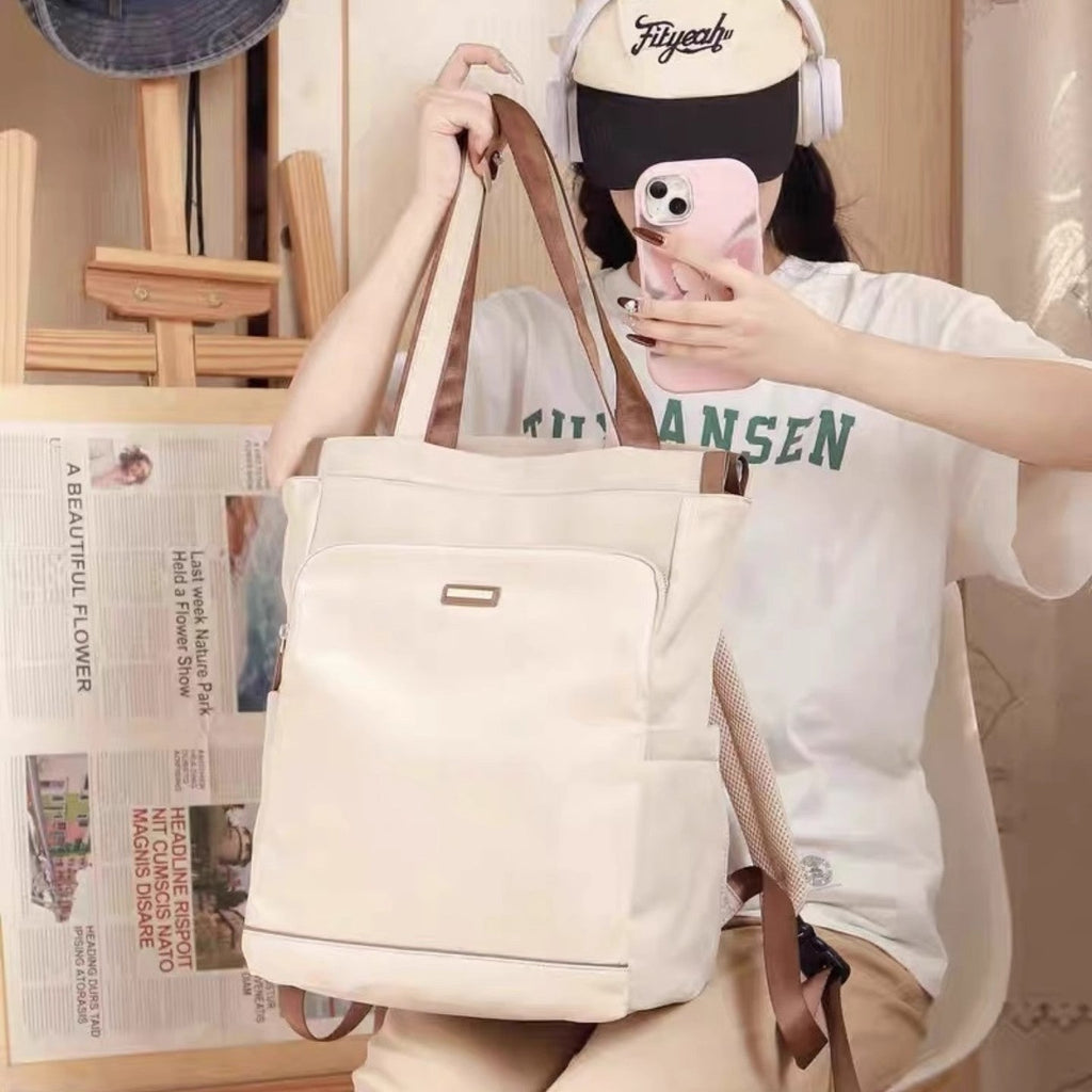 Large-Capacity Women's Nylon Backpack - Practical Mom Bag for Everyday Use