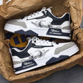 Men's White Sneakers with Hidden Heel - Height Enhancing Elevator Shoes