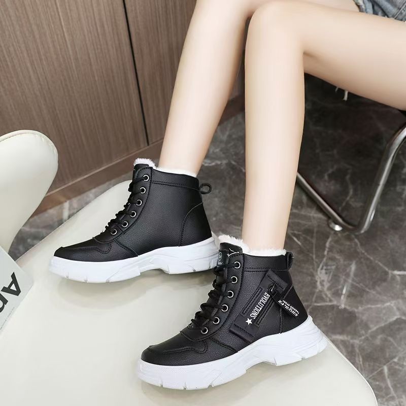 Fleece-Lined Waterproof Non-Slip Winter Shoes