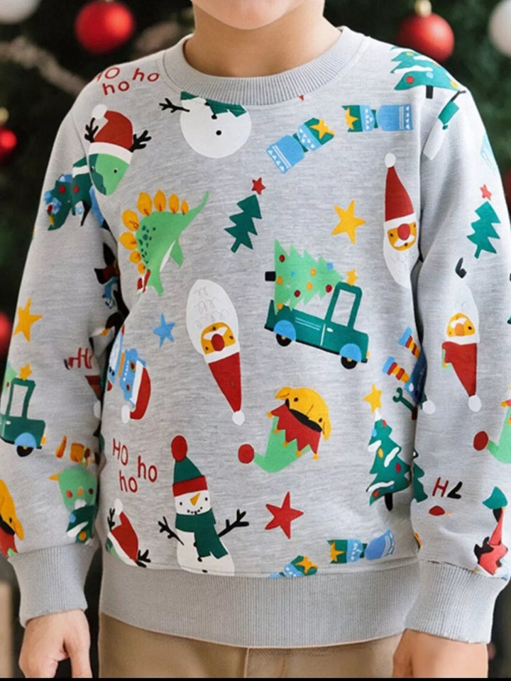 Adventure Club Christmas Print Crewneck Sweatshirt — product view 1