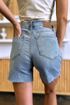 Judy Blue Blake High-Rise Raw-Hem Denim Shorts — product view 13