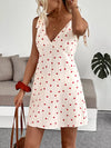 Valentina Heart Print Tie Shoulder A-Line Mini Dress — product view 2