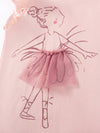 Little Orbit Ballerina Ruffle Sleeve T-Shirt — product view 6