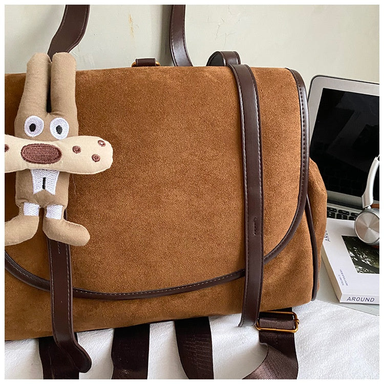 Retro High-Capacity Shoulder Bag | Casual & Commuter PU Leather Bag
