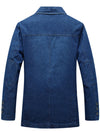 Indigo Ledger Denim Blazer — Extended Sizing — color or detail view 3