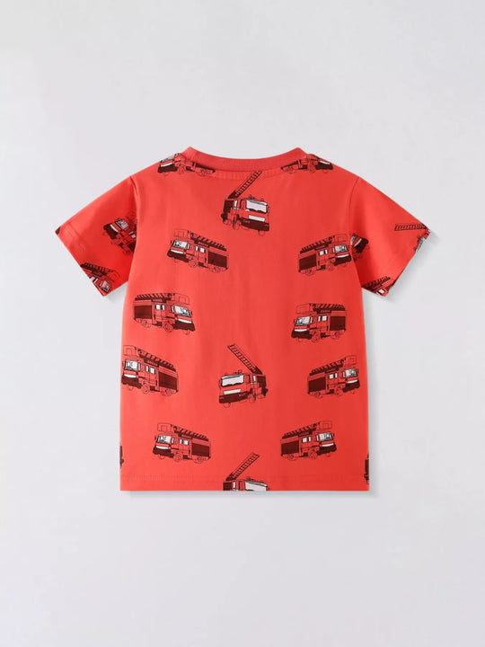 Another view: North Star Truck Print Crewneck Short-Sleeve T-Shirt
