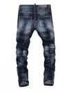 Rivet Distressed Slim Jeans — color or detail view 2