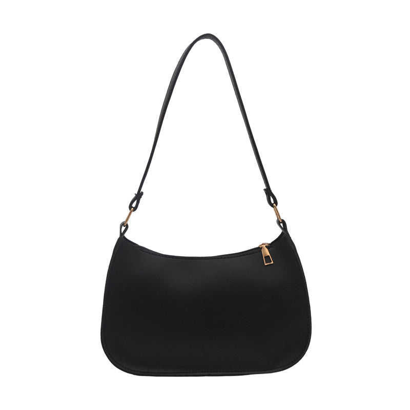 Women's Korean-Style Minimalist Crossbody Shoulder Bag | PU Leather Single Strap