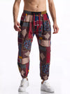 Mosaic Drawstring Statement Trousers for men