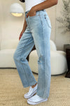 Judy Blue Sloane High-Rise Distressed Straight Jeans — product view 3