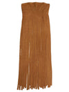 Women's statement fringe tube top