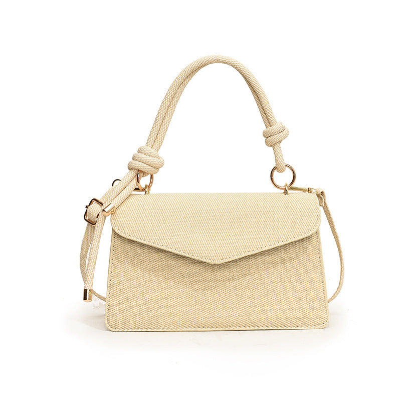 Korean-Style Crossbody Shoulder Bag - Premium PU Leather Square Flap Bag for Women