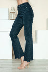 Judy Blue Sloane Button Fly Distressed-Hem Straight Jeans — product view 7