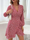 Noelle Floral Print Wrap Mini Dress — product view 5