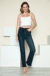 Judy Blue Sloane Button Fly Distressed-Hem Straight Jeans — product view 14