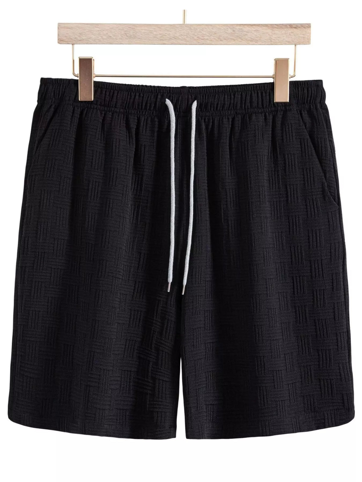Men’s Textured Drawstring Shorts