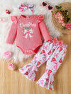 Scout Club Halloween Graphic Top and Pants 3-Piece Set with Headband — product view 7