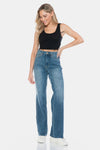 Judy Blue Blake Tummy-Control Cutoff-Hem Straight Jeans — product view 12