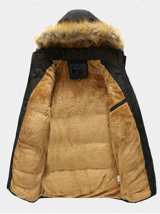 Another view: Men's Hooded Winter Parka Jacket