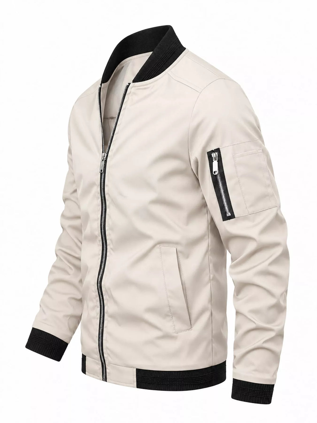 Men's Lightweight Bomber Jacket with Sleeve Pocket — photo 30