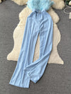 Feather-trim strapless belted wide-leg jumpsuit