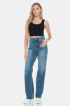 Judy Blue Blake Tummy-Control Cutoff-Hem Straight Jeans — product view 10