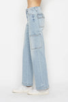 Judy Blue Wren High-Rise Straight Cargo Jeans — product view 4
