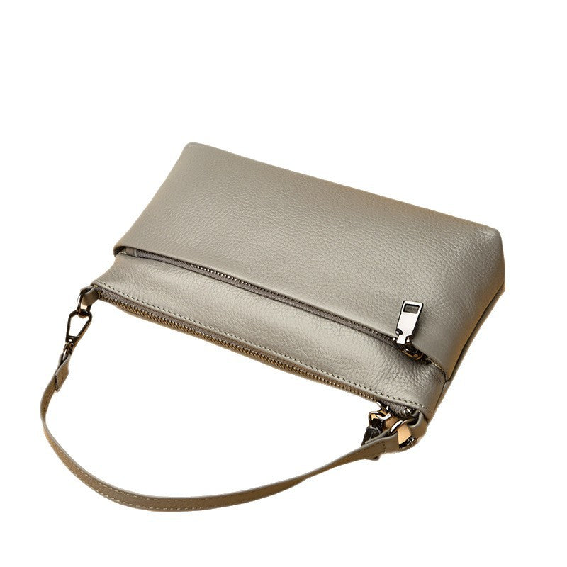 Women's Genuine Leather Shoulder Crossbody Bag – Soft Structured Handbag