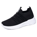 Women's Breathable Flyknit Slip-On Casual Shoes | Lightweight Mesh Striped Sneakers | Sarah Express