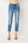 Judy Blue Sawyer Cuffed Hem Slim Jeans — product view 1