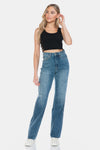 Judy Blue Blake Tummy-Control Cutoff-Hem Straight Jeans — product view 11