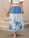 Vera Floral Print Color Block Skirt — product view 5