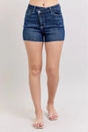 Judy Blue Sloane High-Rise Criss-Cross Waistband Denim Shorts — product view 1