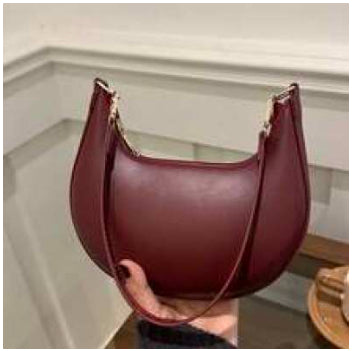 Women's Minimalist Dumpling Underarm Bag – PU Leather Crossbody Shoulder Bag