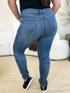 Judy Blue Parker Mid Waist Distressed Slim Jeans — product view 11