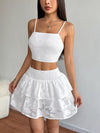 Sabine Smocked Crop Top & Ruffle Mini Skirt Set — product view 5