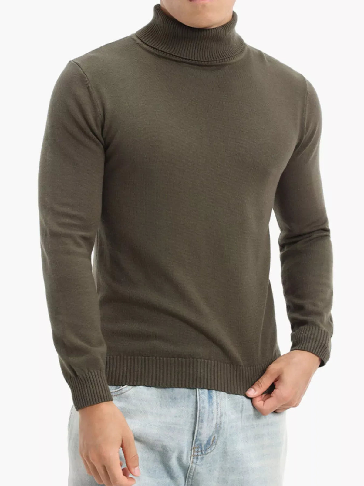 Men's Slim-Fit Turtleneck Sweater – Extended Sizes — photo 11